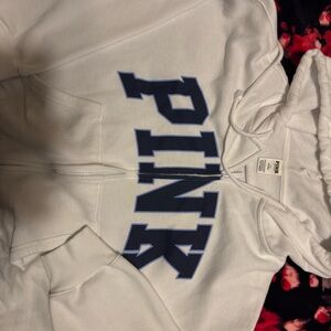 PINK Victoria's Secret White Hoodie